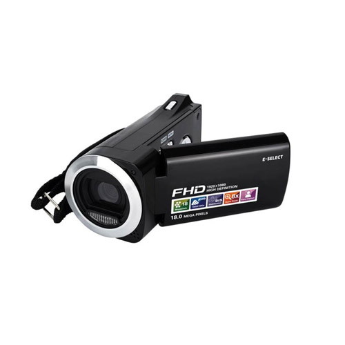E-SELECT フルハイビジョン 乾電池式 デジタル ビデオカメラ ES-HDV5MBK