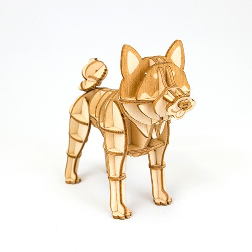エーゾーン Wooden Art ki-gu-mi 柴犬 KGM11865