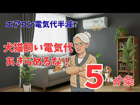 犬猫愛とエアコンの節約を両立させる５か条